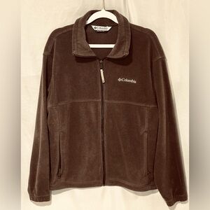 Columbia Jacket Chocolate Fleece Men’s Small Meduim